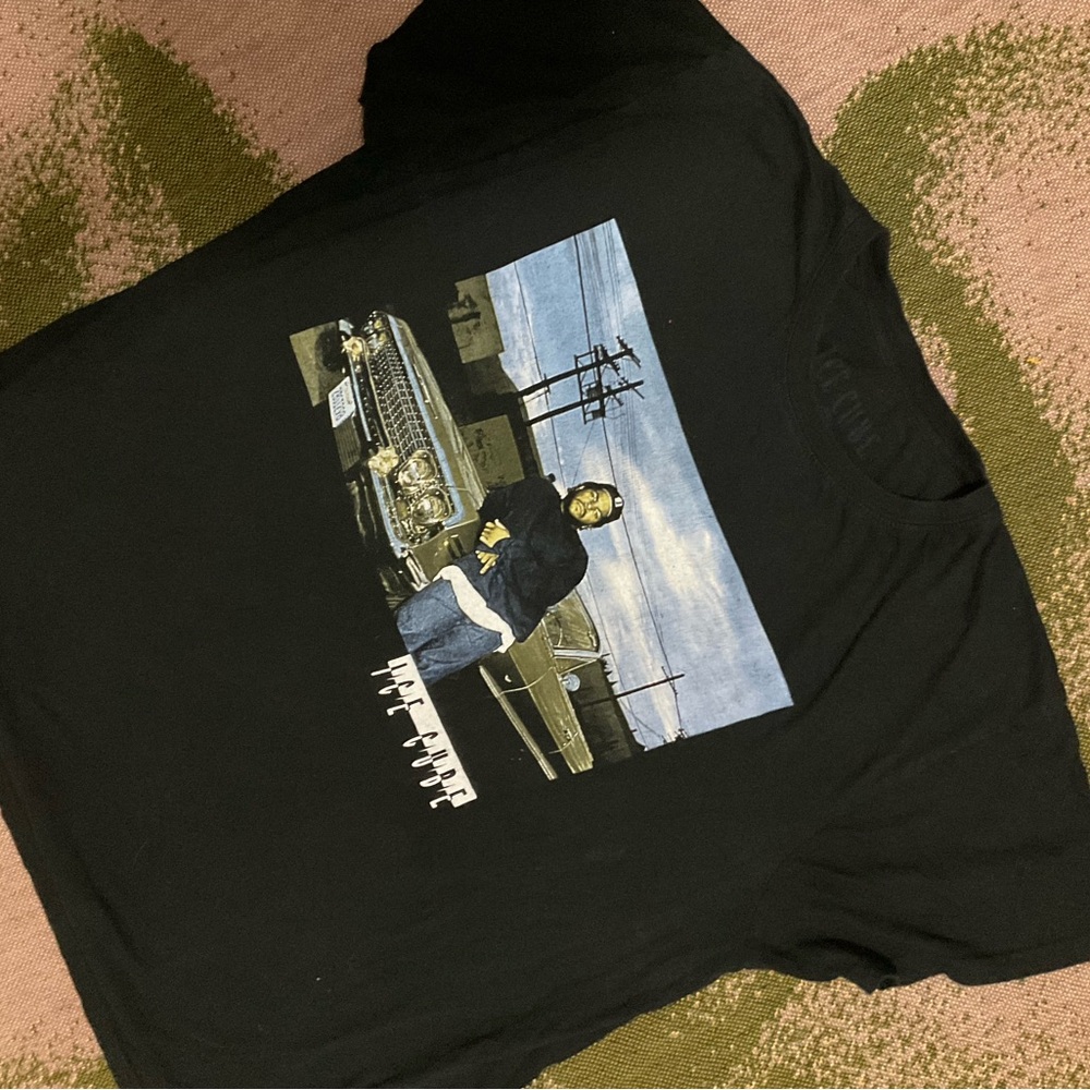 Black Graphic Ice Cube T-Shirt